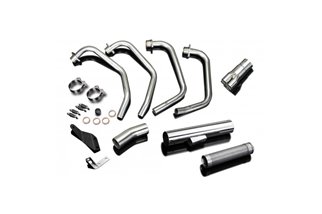 Complete exhaust system kawasaki gpz750 1981-1984 straight stainless steel kawasaki gpz750 1982 1982