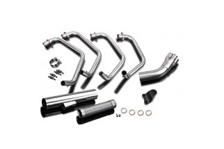 Complete exhaust system honda cb750c 1980-83 classic stainless steel honda cb750c 1980 1983