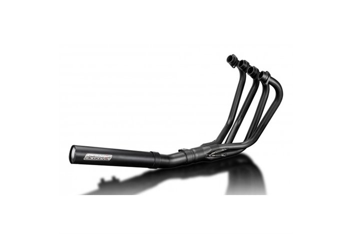 Complete exhaust system for Honda Cb750Kz 78-82 4-1 Straight Muffler Ceramic Black Stainless Steel Coated