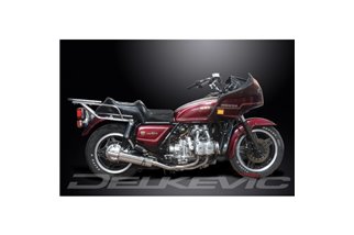 Sistema di scarico completo per Honda Gl1100 Goldwing 80-83 4-2 350mm Inox Bsau Road Silenziatori