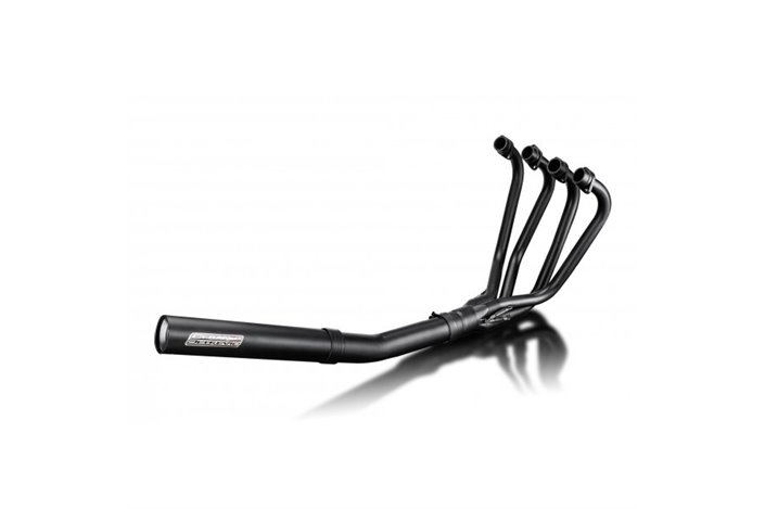 Complete exhaust system for Honda Cb900C 80-82 4-1 Straight Muffler Ceramic Black Stainless Steel