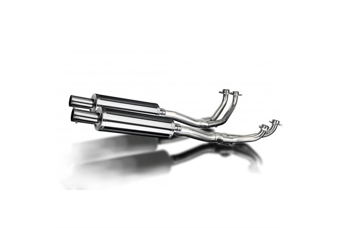 Complete exhaust system for Honda Gl1000 Goldwing 75-79 4-2 Stainless steel silencers 350mm