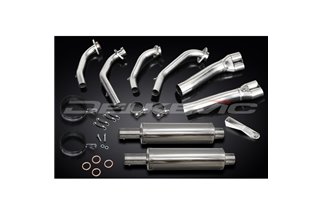 Sistema di scarico completo per Honda Gl1000 Goldwing 75-79 4-2 Silenziatori Inox 350mm Inox