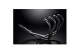 Sistema di scarico completo per Honda CB550K 1977-78 Full 4-1 Ceramic Black Classic Straight Silenziatore