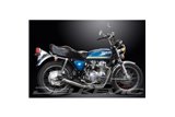 Sistema di scarico completo per Honda CB550F 1975-77 Full 4-1 Silenziatore dritto classico in acciaio inossidabile