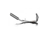 Complete exhaust system for Kawasaki Z900 20-21 350 mm stainless steel Bsau round silencer