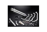 Sistema di scarico completo per Kawasaki Z900 20-21 Silenziatore tondo Bsau inox da 350 mm