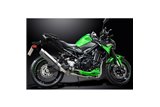 Komplette Abgasanlage für Kawasaki Z900 20-21 350 mm Edelstahl-Bsau-Rundschalldämpfer