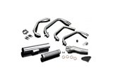 Complete exhaust system kawasaki z1000 st 1979-80 ceramic black classic straight kawasaki z1000 st 1979 1980