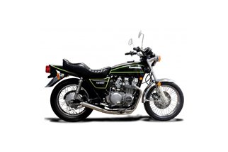 Complete exhaust system kawasaki z1000 st 1979-80 ceramic black classic straight kawasaki z1000 st 1979 1980