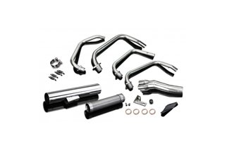 Sistema di scarico completo kawasaki z900 z1a-b 72-76 ceramica black classic straight kawasaki z1 1972 1976