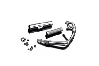 Sistema di scarico completo kawasaki z650 b-c 1976-80 in acciaio inox straight kawasaki kz650 1976 1980