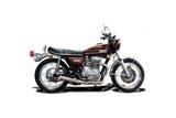 Ligne d'échappement complète kawasaki z650 bc 1976-80 droit inox kawasaki kz650 1976 1980