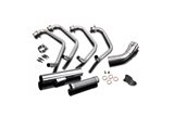 Ligne d'échappement complète kawasaki z750e-kz 1980-82 droit inox kawasaki kz750 1980 1984