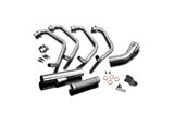 Complete exhaust system honda cb750k sohc 1969-1976 straight stainless steel honda cb750k 1969 1976