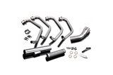 Complete exhaust system kawasaki z1000 mkii 79-80 classic straight stainless steel kawasaki z1000 mkii 1979 1980