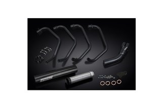 Complete Exhaust System for Kawasaki Z1000 St 1979-80 Full 4-1 Ceramic Black Classic Straight