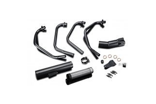 Complete exhaust system kawasaki z1000j 1981-1983 ceramic black classic short kawasaki z1000 j 1981 1983