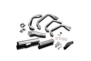 Complete exhaust system honda cb750f1 75-76 classic stainless steel honda cb750f 1975 1976