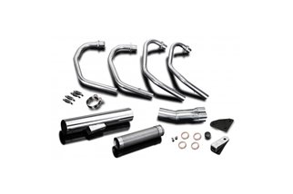 Complete exhaust system kawasaki kz750ltd 1983 straight stainless steel kawasaki kz750 ltd 1983 1983