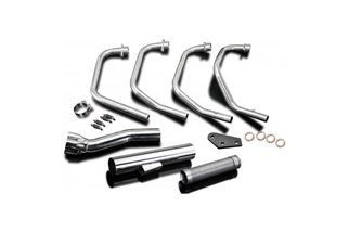 Complete exhaust system kawasaki gt750-kz 1982-88 straight stainless steel kawasaki gt750 1982 1988