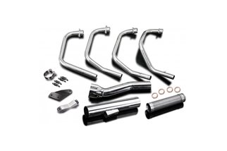 Complete exhaust system honda cb350f 1972-74 classic stainless steel honda cb350f 1972 1974