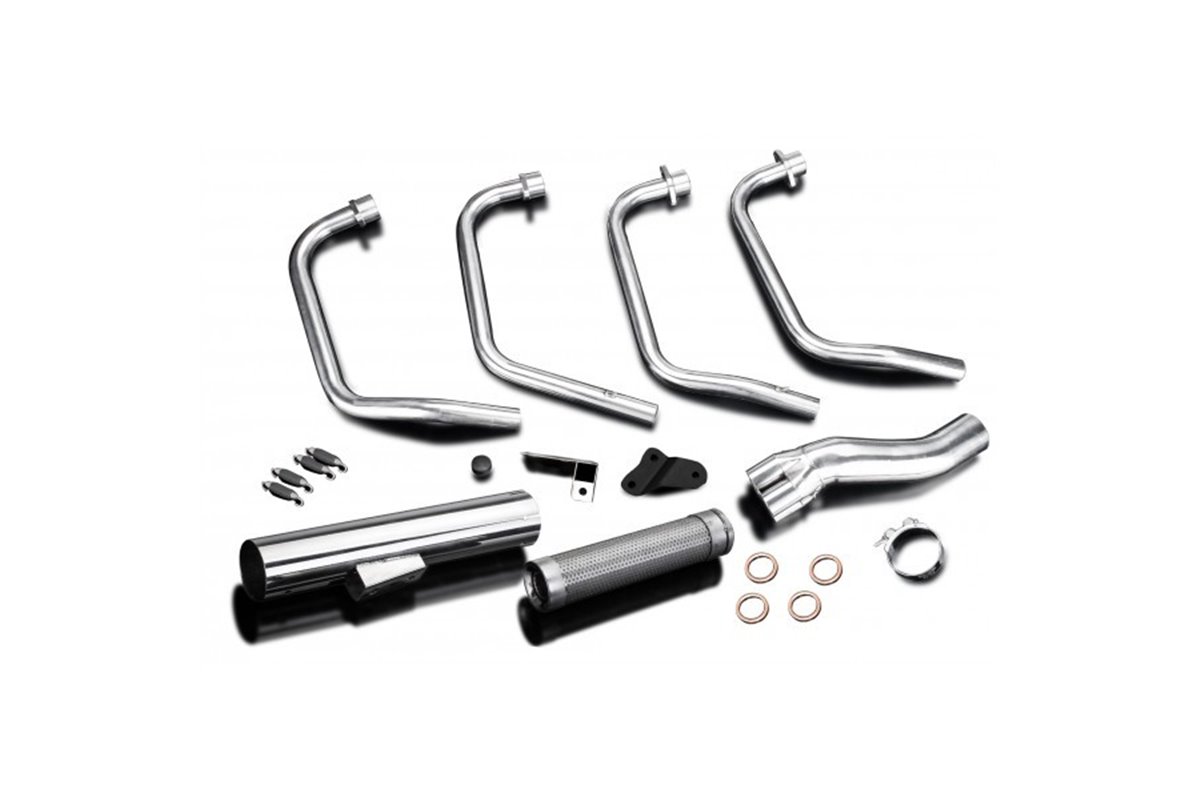 Sistema di scarico completo suzuki gs1100g 82-84 in acciaio inox classico in acciaio inox suzuki gs1100g 1982 1984