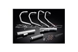 Sistema di scarico completo per Honda CB400F 1975-77 Full 4-1 Silenziatore dritto classico in acciaio inossidabile