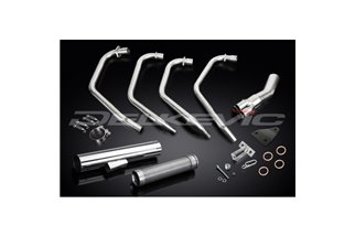 Sistema di scarico completo per Honda Cb750F1 75-76 Full 4-1 Stainless Steel Classic Straight Silenziatore