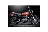 Full Exhaust System for Honda Cb750F1 75-76 Full 4-1 Stainless Steel Classic Straight Muffler