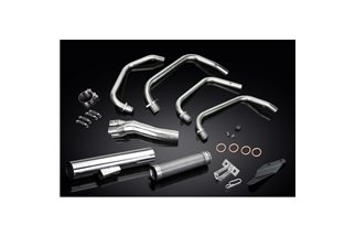 Sistema di scarico completo per Kawasaki Zr750C Zephyr 91-94 Full 4-1 Stainless Steel Classic Straight