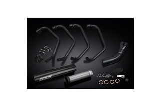 Full Exhaust System for Kawasaki Csr-Z1000 1981-82 Full 4-1 Ceramic Black Classic Short Muffler