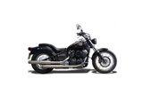 Sistema di scarico completo naso del toro nero ceramico 550mm kawasaki vulcan s 2015 2021