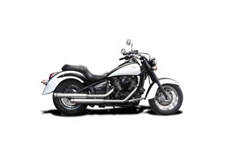 Système d'échappement complet Bull Nose Custom System 550mm Suzuki VL800 Intruder Volsia 2001 2016