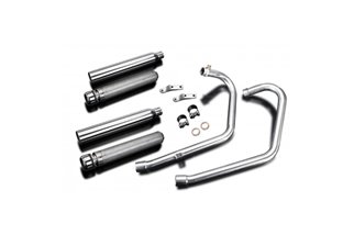 Sistema di scarico completo naso del toro del silenziatore personalizzato 550mm yamaha xvs650 dragstar 1997 2003