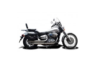 Système d'échappement complet avec silencieux personnalisé Bull Nose 550 mm Kawasaki VN900 2006 2016