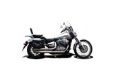 Système d'échappement complet avec silencieux personnalisé Bull Nose 550 mm Kawasaki VN900 2006 2016