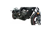 Système d'échappement complet avec silencieux personnalisé Bull Nose 550 mm Kawasaki VN1500 1996 2006