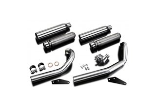 Custom Muffler Bull Nose Full Exhaust System 550mm Honda VT750 Shadow 2008 2018