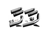 Custom Muffler Bull Nose Full Exhaust System 550mm Honda VT750 Shadow 2008 2018