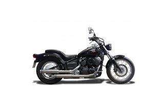 Schwarze Keramik-Bullnose-Vollauspuffanlage 410 mm Kawasaki Vulcan S 2015 2021