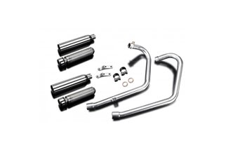 Sistema di scarico completo naso del toro del silenziatore personalizzato 410mm yamaha xvs650 dragstar 1997 2003