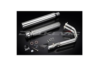 Sistema di scarico completo per Kawasaki Vulcan S En650 2015-21 2-1 550mm Silenziatore Custom Bull Nose