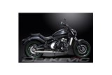 Sistema di scarico completo per Kawasaki Vulcan S En650 2015-21 2-1 550mm Silenziatore Custom Bull Nose