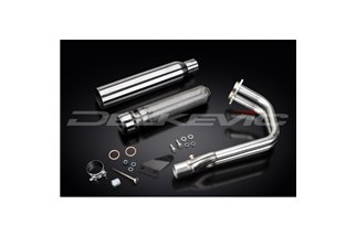 Sistema di scarico completo per Kawasaki Vulcan S En650 2015-21 2-1 410mm Silenziatore Custom Bull Nose