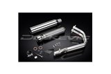 Komplette Abgasanlage für Kawasaki Vulcan S En650 2015–21 2–1, 410 mm Schalldämpfer, Custom Bull Nose