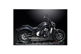 Sistema di scarico completo per Kawasaki Vulcan S En650 2015-21 2-1 410mm Silenziatore Custom Bull Nose