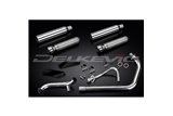 Sistema di scarico completo per Yamaha Xv125 Xv250 Virago 88-17 2-2 410mm Silenziatore Custom Bull Nose