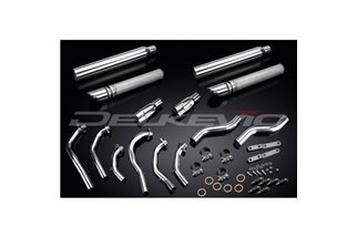 Système d'échappement complet pour Honda Gl1500C F6C Valkyrie 96-03 6-2 550mm silencieux à déflecteur Slashcut