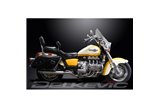 Full Exhaust System for Honda Gl1500C F6C Valkyrie 96-03 6-2 550mm Slashcut Baffle Muffler